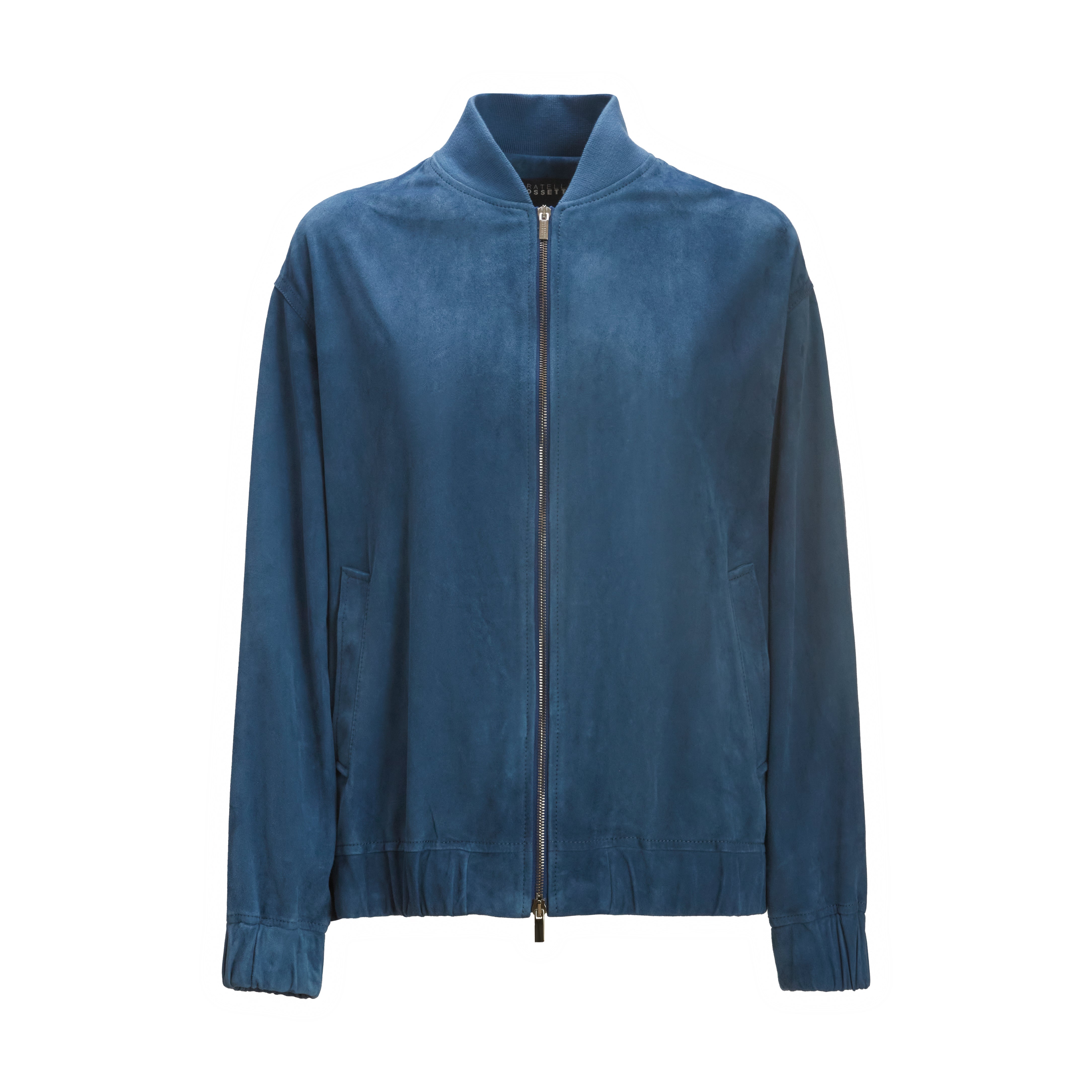 Women's Indigo Suede Jacket - Fratelli Rossetti
