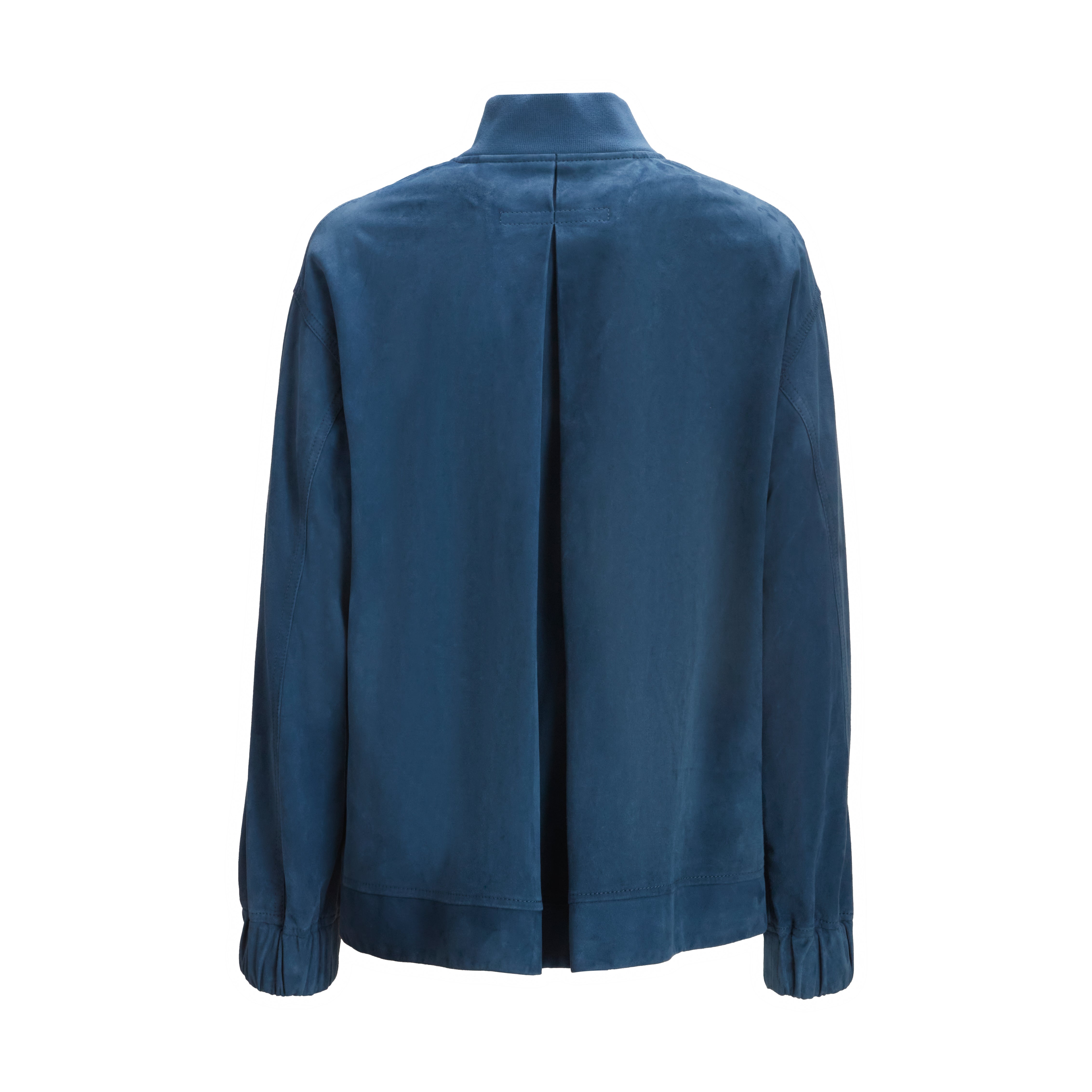 Women's Indigo Suede Jacket - Fratelli Rossetti