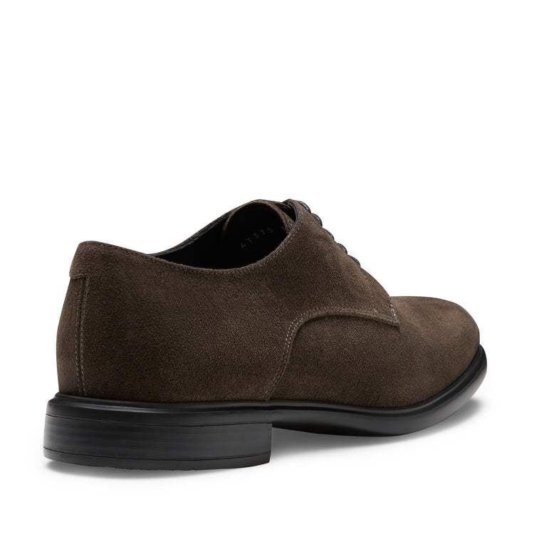 Stringata Derby Brogue Richard in suede da uomo antracite
