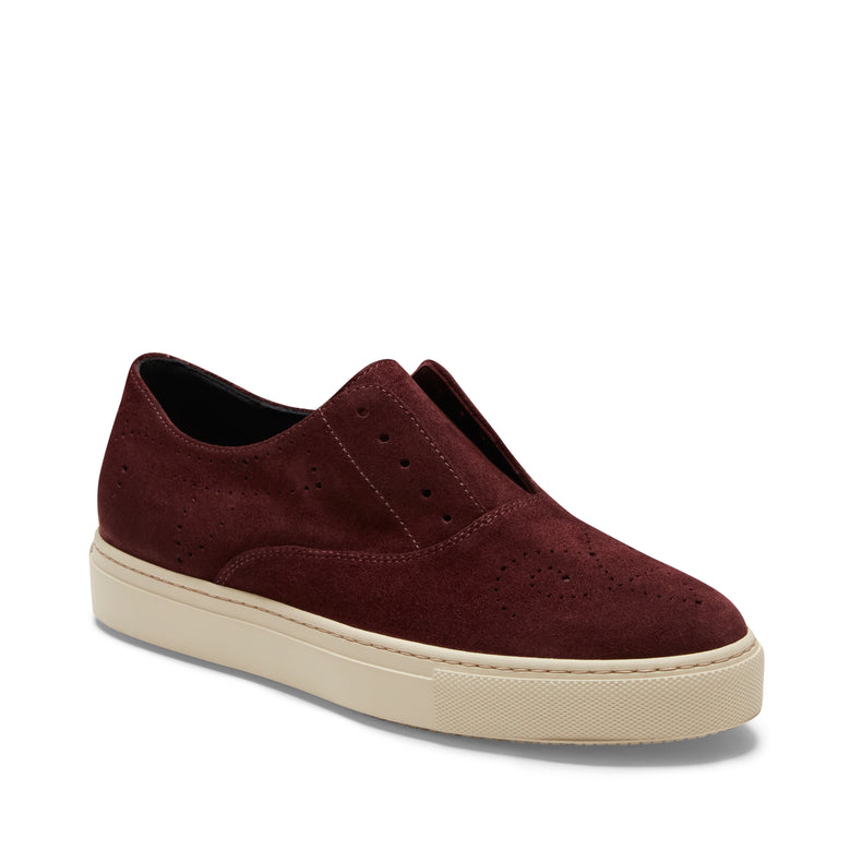 Sneaker Hobo Sport in suede da donna color bordeaux