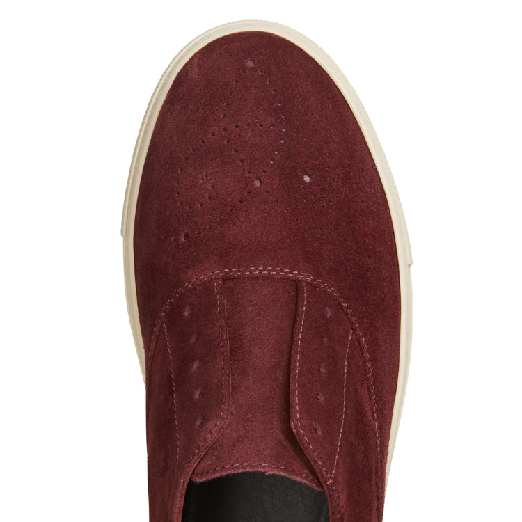 Sneaker Hobo Sport in suede da donna color bordeaux