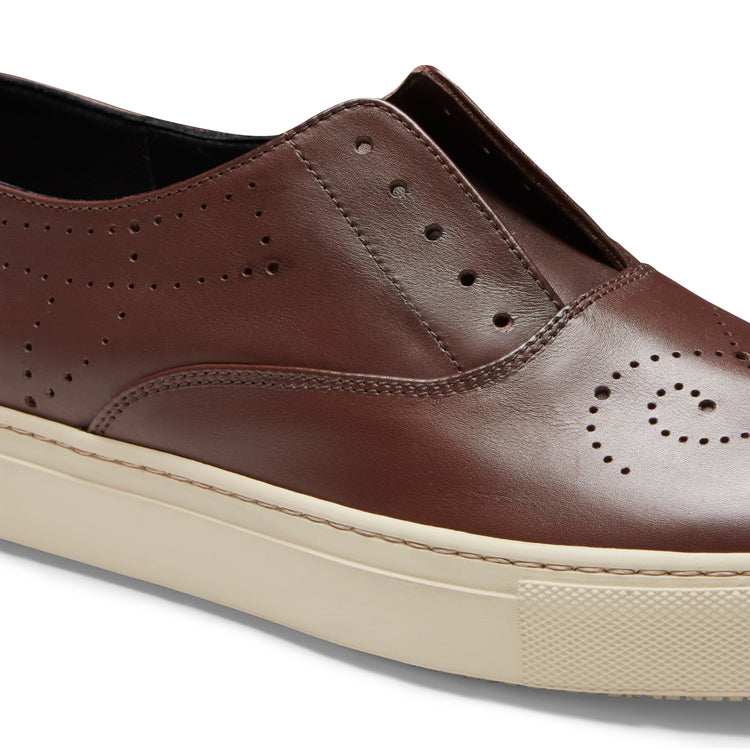 Sneaker Hobo Sport in pelle da donna color mandorla