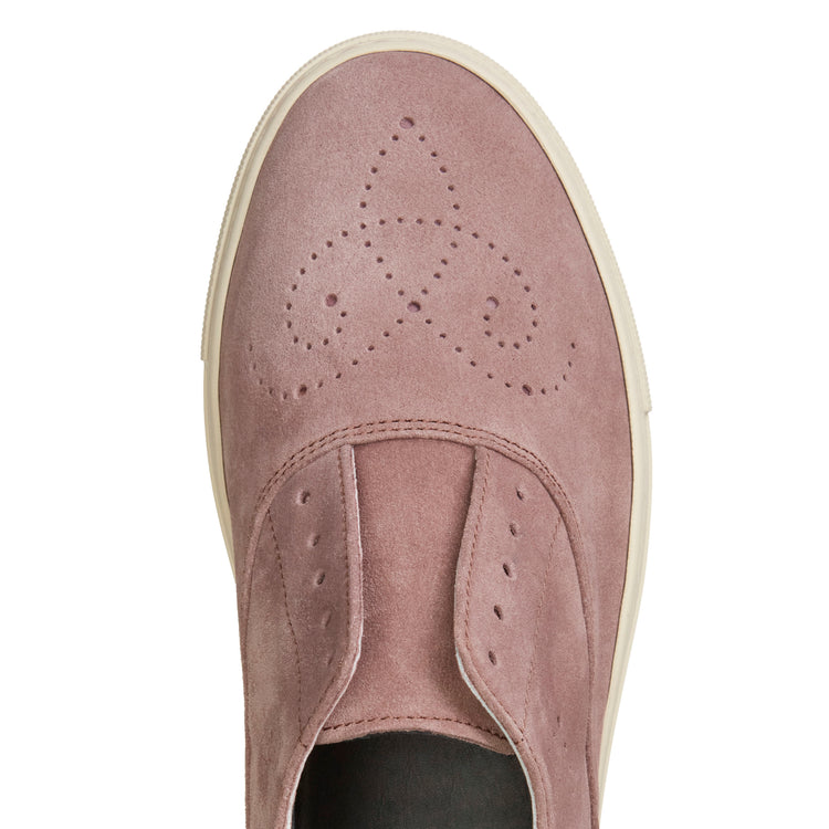 Sneaker Hobo Sport in suede da donna rosa antico