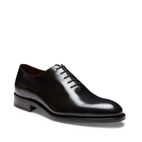 Schwarzer Herren-Oxfordschuh mit Goodyear-Verarbeitung aus Leder