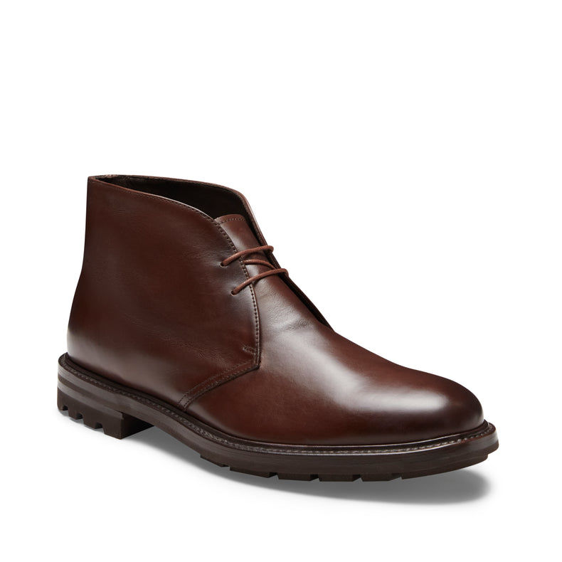 Desert boot in pelle da uomo color mandorla