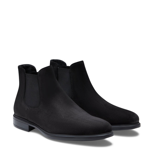 Chelsea-Herrenstiefel Richard aus schwarzem Wildleder