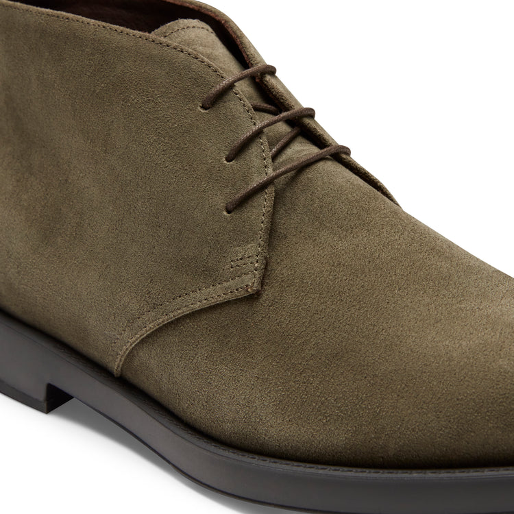 Men’s forest green suede desert boot