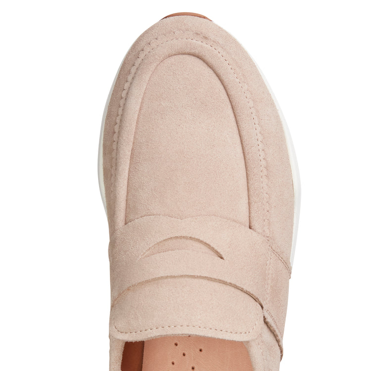 Sneakers en daim couleur sable pour femmes