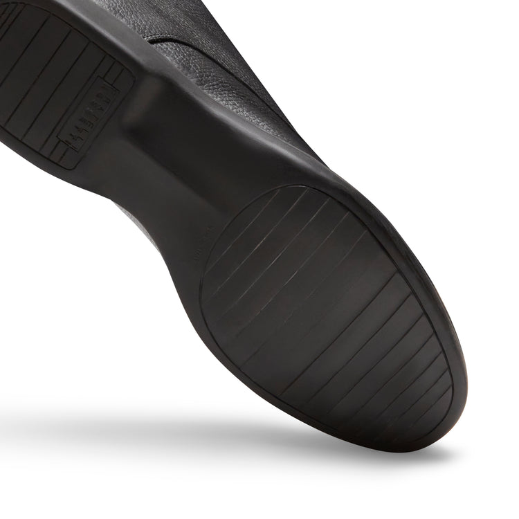 Desert boot nero in pelle da uomo