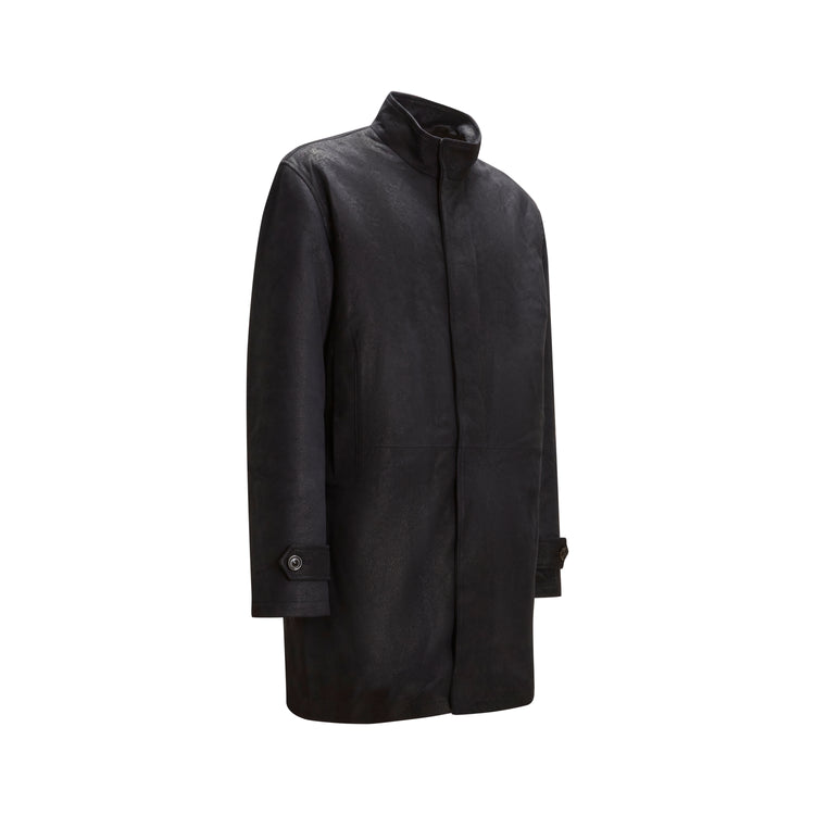 Mantel Herren aus Wildleder Blau